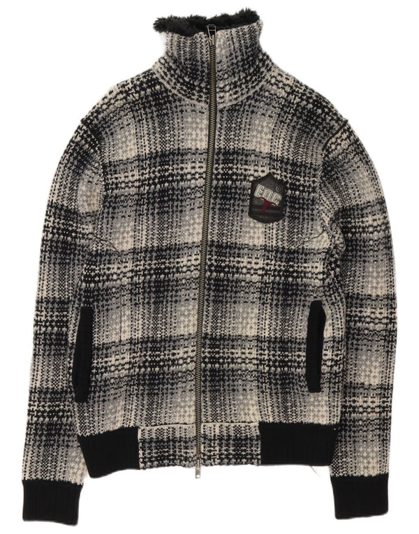 EDC Dame Cardigan Sweater UK 16 Stor sort ternet lammeuld