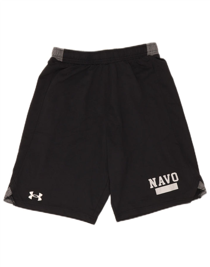 Under Armour Herre grafiske sportsshorts Small Black Colourblock Polyester