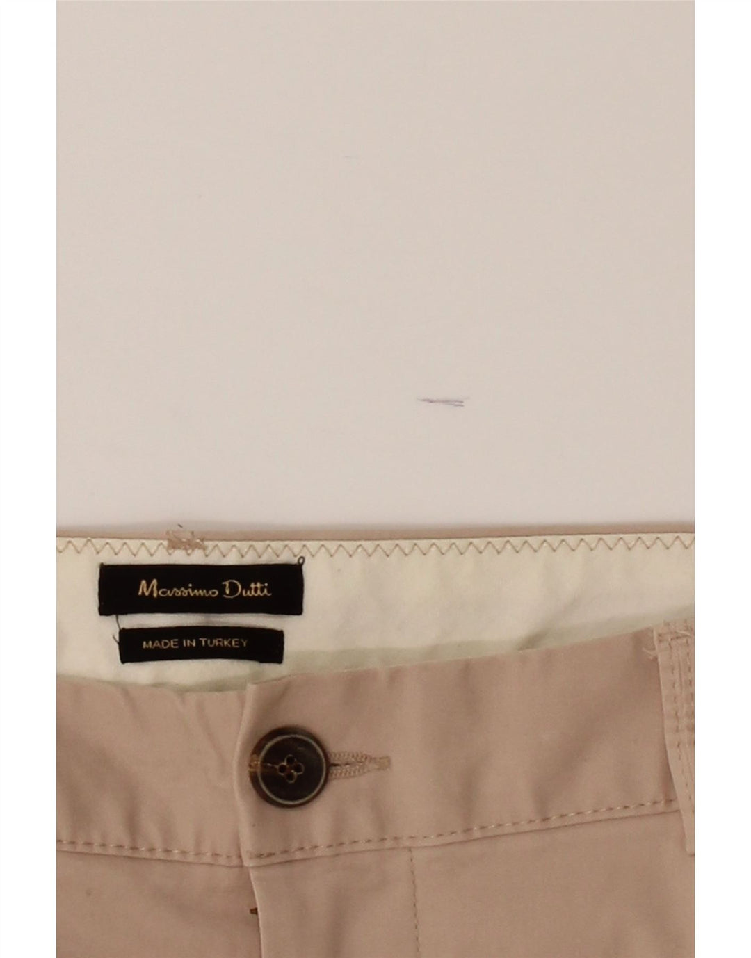 MASSIMO DUTTI Womens Slim Chino Trousers EU 40 Medium W36 L30 Beige Cotton Vintage Massimo Dutti and Second-Hand Massimo Dutti from Messina Hembry 