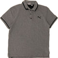 PUMA Mens Polo Shirt Medium Grey Cotton Vintage Puma and Second-Hand Puma from Messina Hembry 