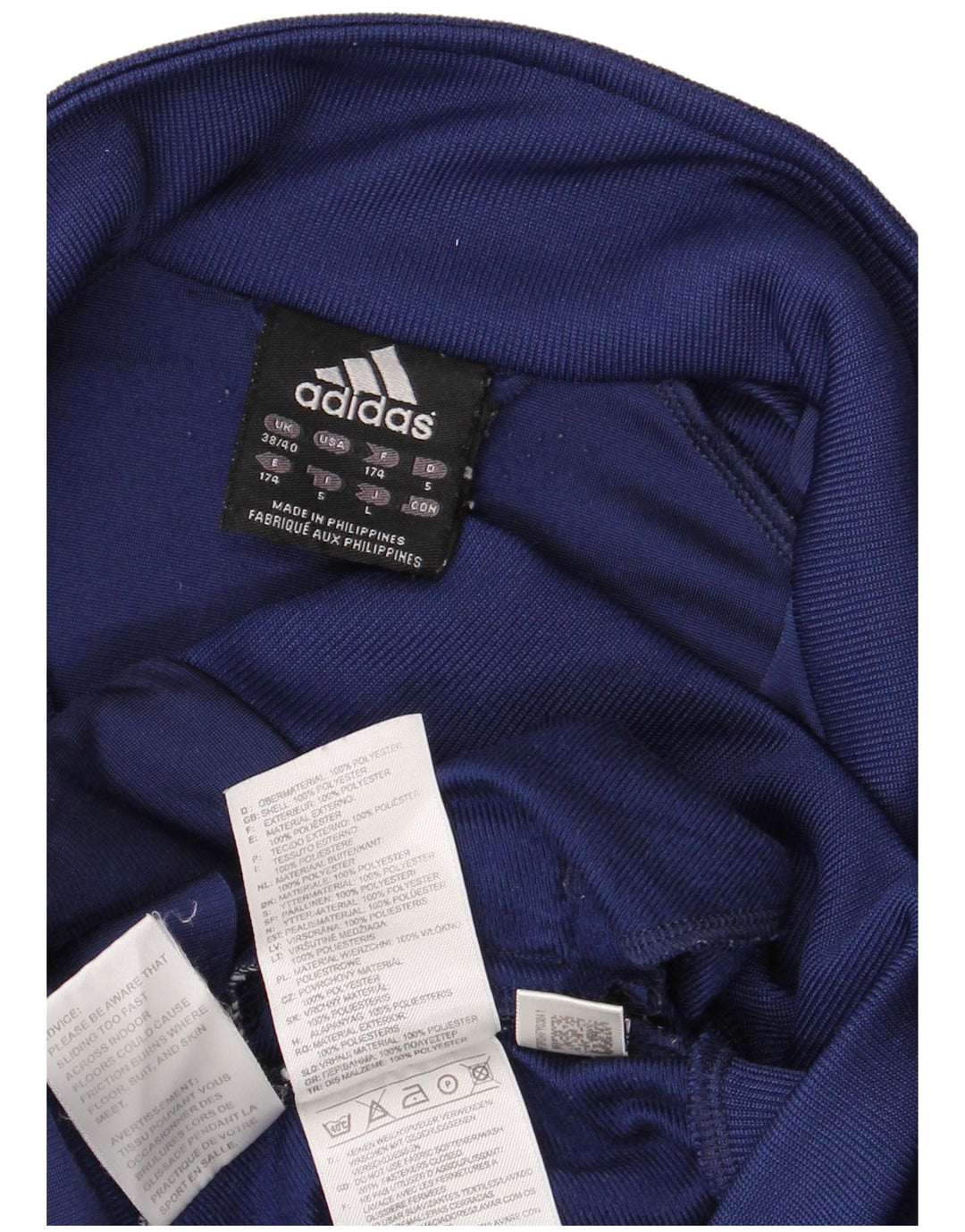 Adidas Træningsdragt til mænd Topjakke UK 38/40 Medium Navy Blue Colourblock