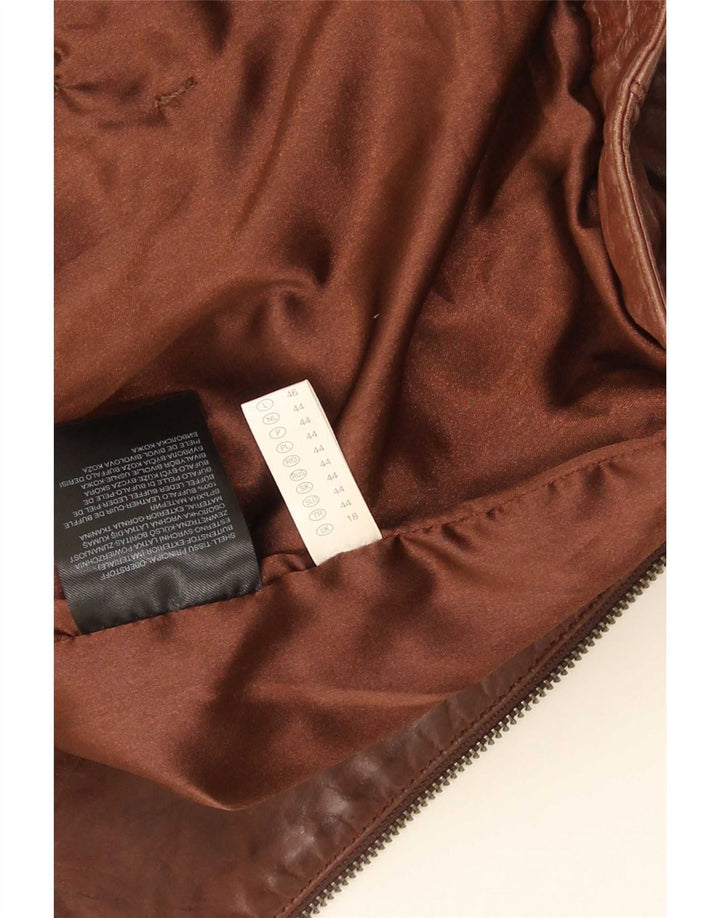 C & A læderjakke til kvinder UK 18 XL Brun