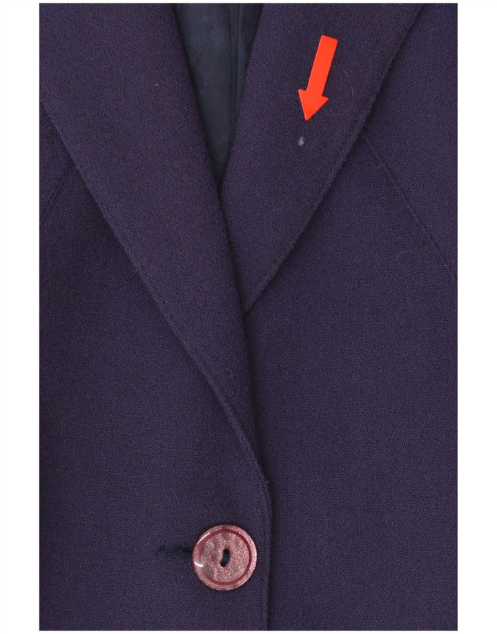 A.Basile Dame 3-knaps blazerjakke IT 46 Stor lilla uld