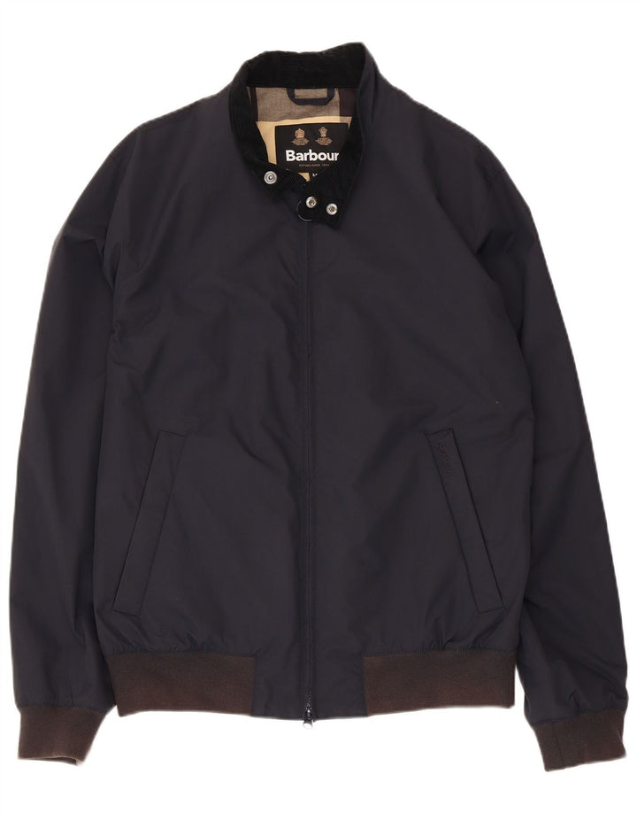 Barbour Herre Bomber Jacket UK 38 Medium Navy Blue