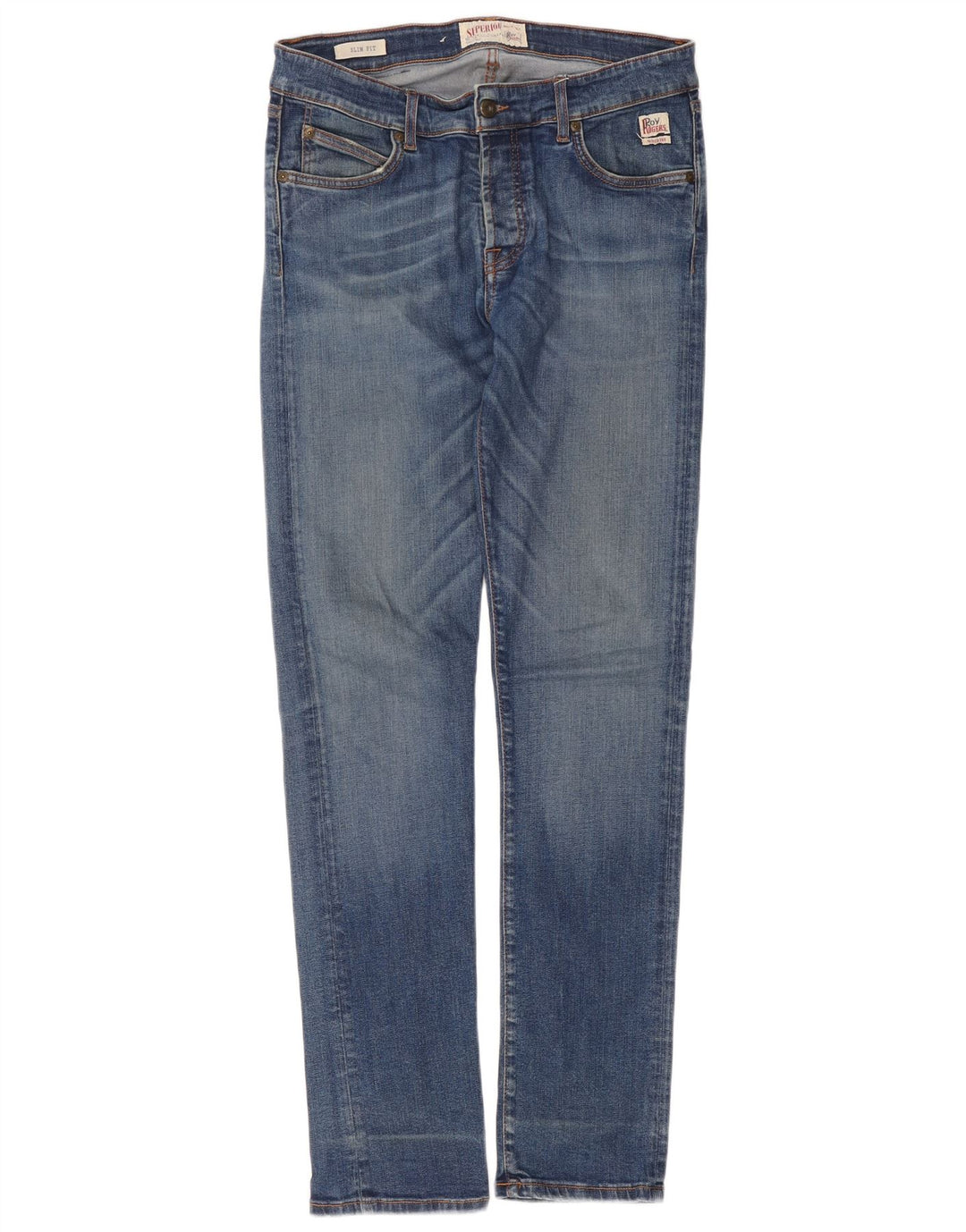 Roy Rogers Dame Superior Slim Jeans W35 L33 Blå Bomuld