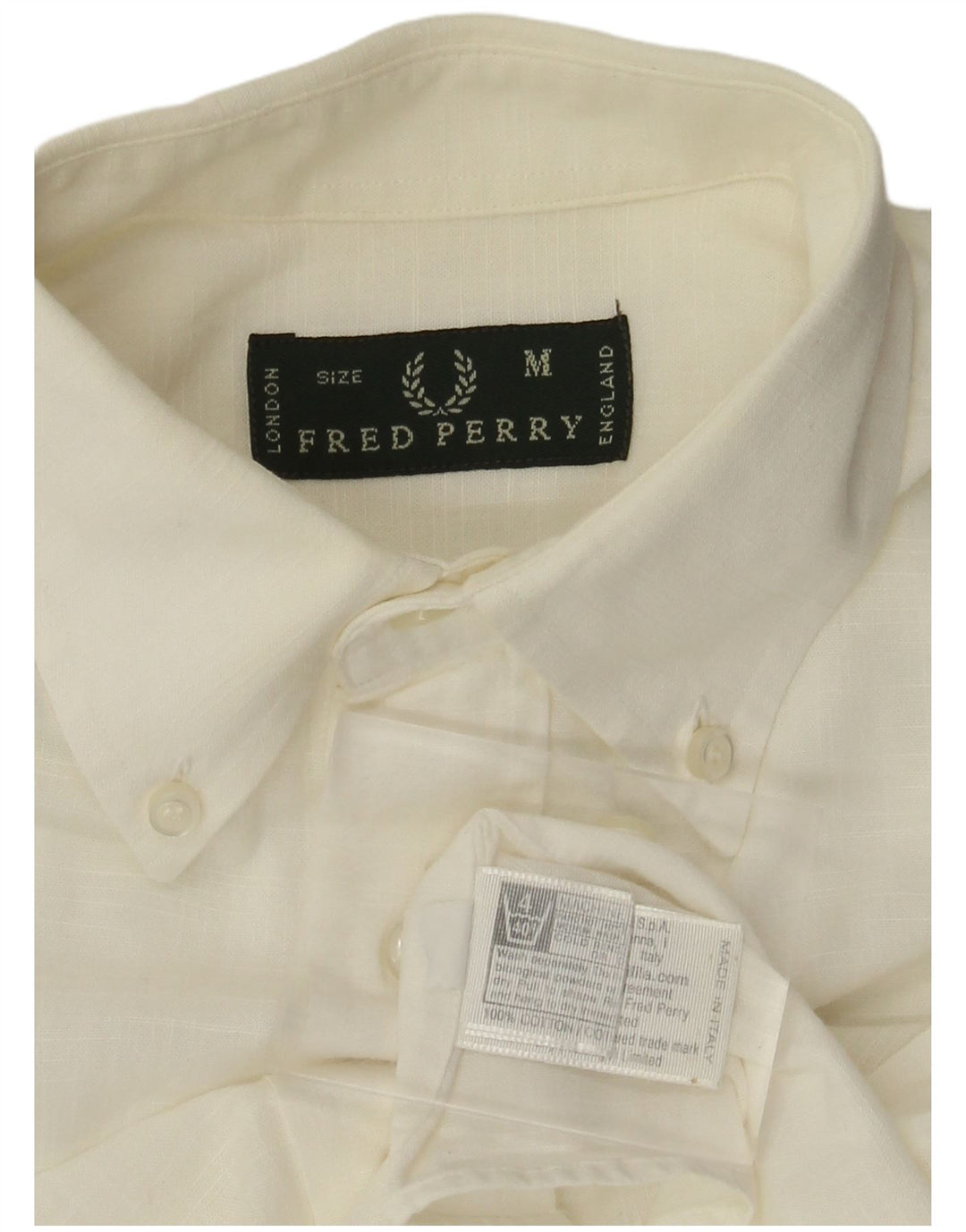 Fred Perry Herreskjorte Medium Hvid Bomuld