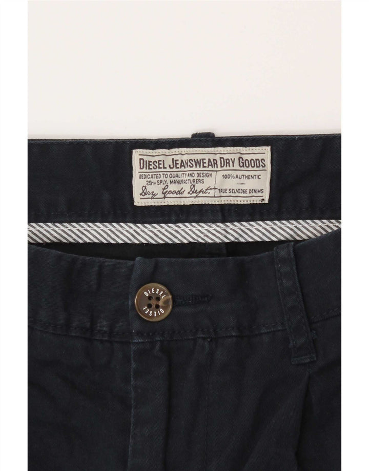 Diesel Chino Shorts til kvinder W26 Små marineblå bomuld