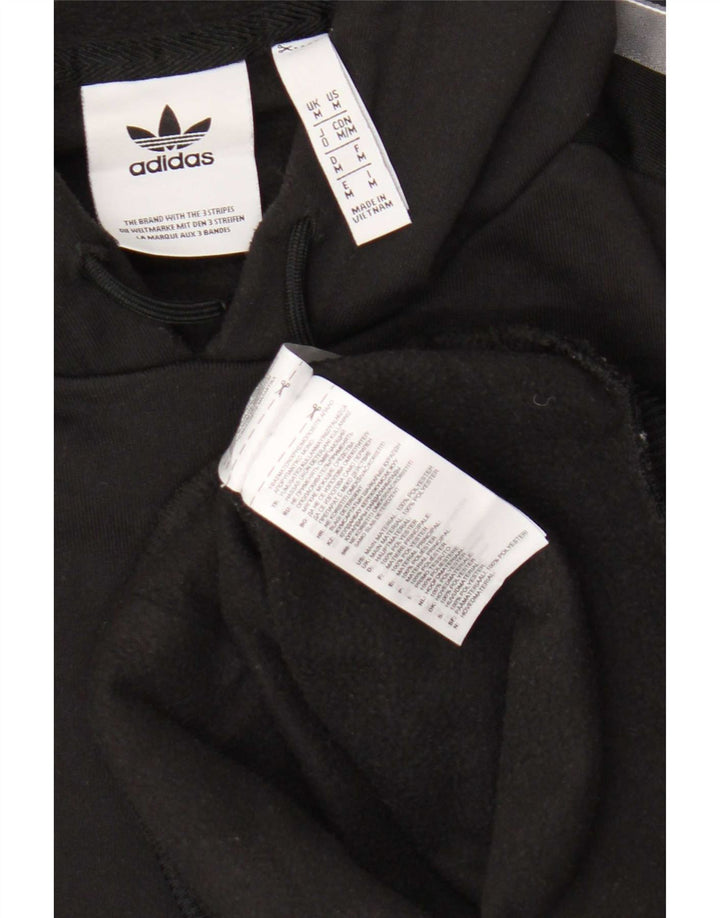 Adidas Grafisk hættetrøje til mænd Medium Sort Colourblock Polyester