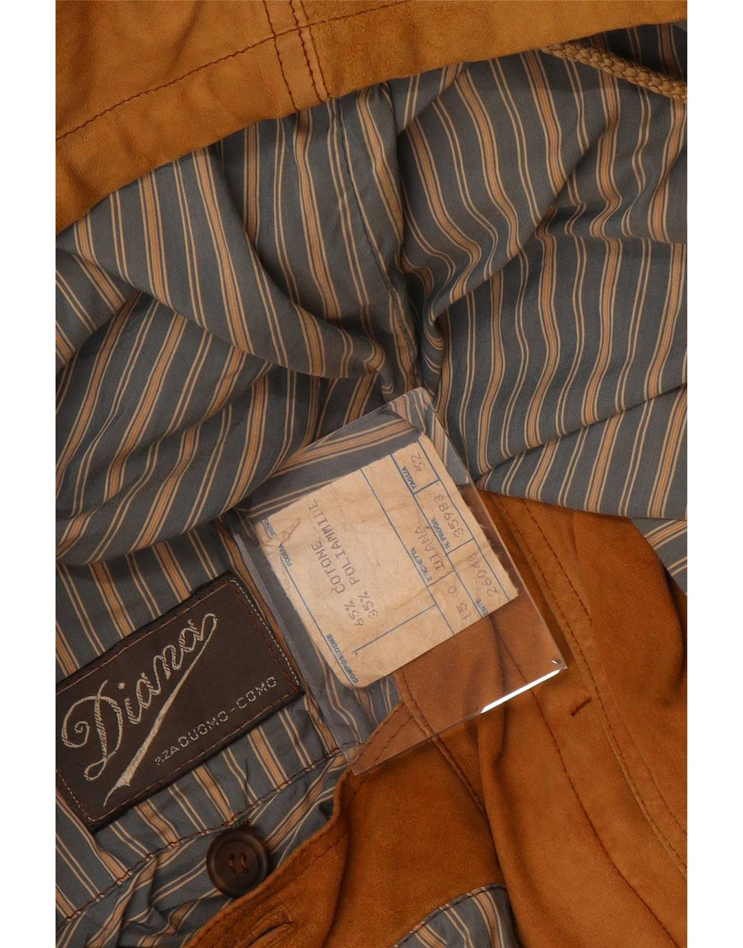 Diana Herre Ruskind Utility Jacket IT 52 XL Beige Læder