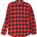 Tommy Hilfiger Herre ternet Regular Fit Flanelskjorte Medium rød ternet