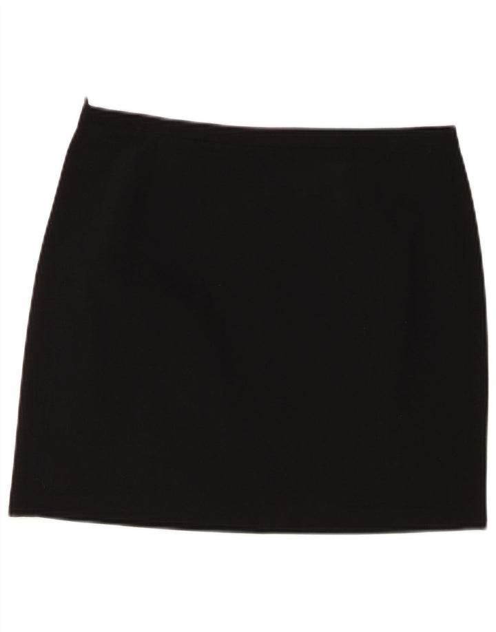 Pinko Dame Mini Nederdel UK 12 Medium W30 Sort Polyester