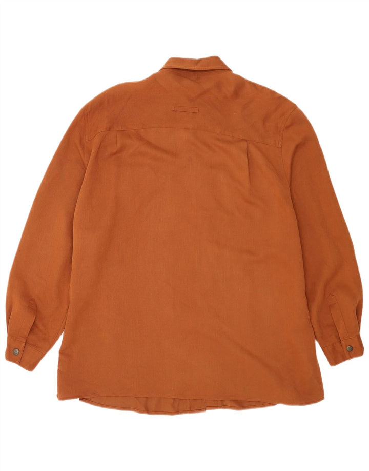 Biaggini Dame Overshirt Shirt UK 14 Medium Brown Viscose