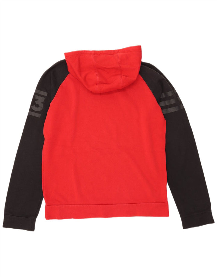 Adidas Grafisk hættetrøje til mænd Medium Rød Colourblock