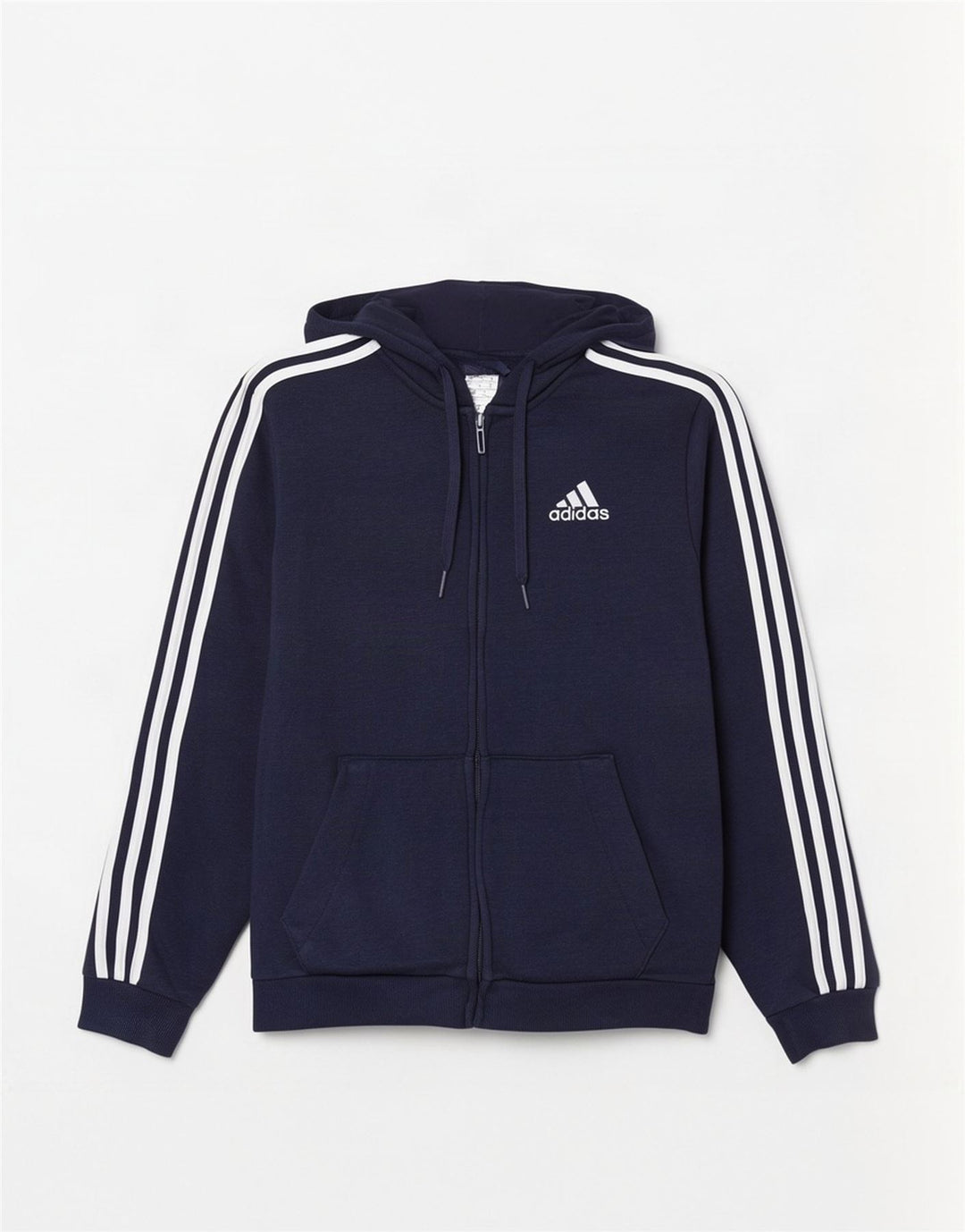 Adidas Hættetrøje med lynlås til mænd mellem marineblå bomuld