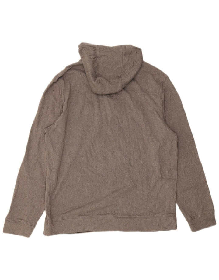 IZOD Herre Salt Water Hoodie Jumper Large Grå Polyester