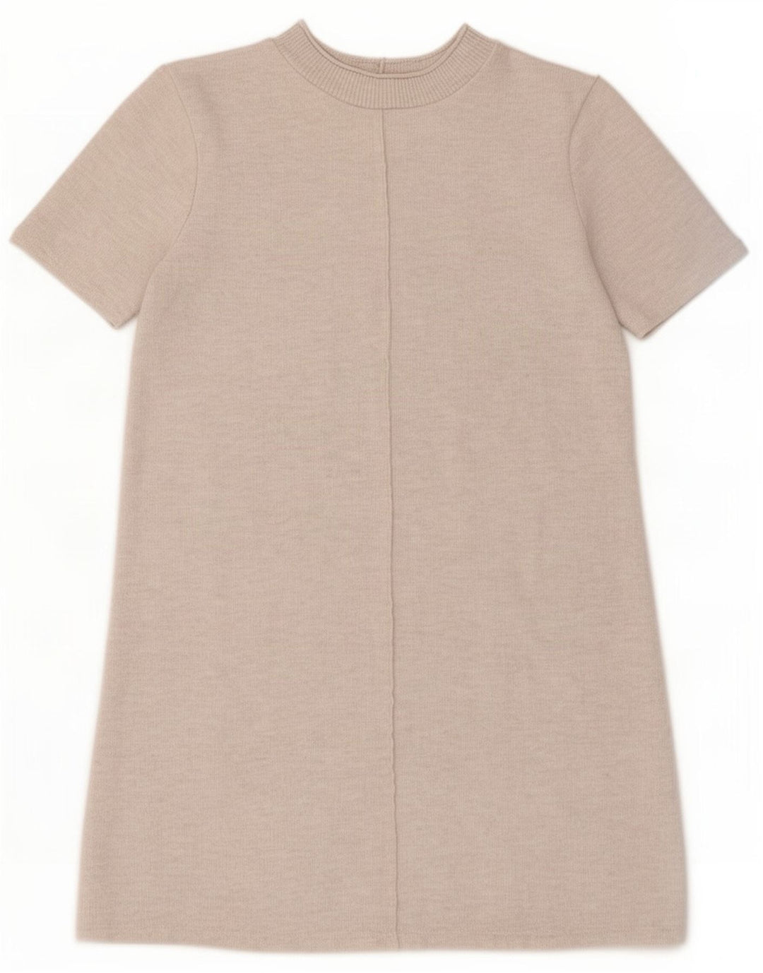 Zara Womens Shift Dress UK 12 Medium Beige Polyester