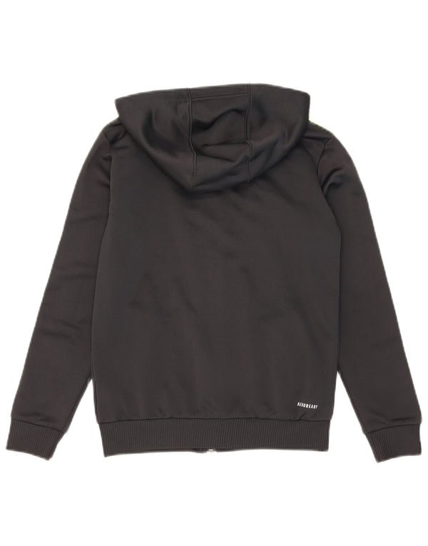 Adidas Girls Aeroready Zip Hoodie Sweater 9-10 Years Grå Polyester