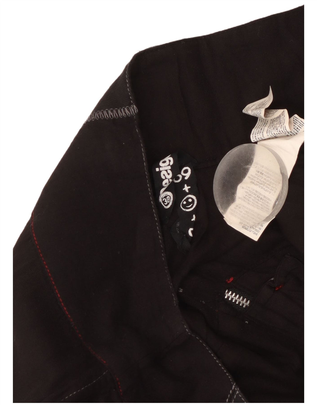 Desigual trompetnederdel til kvinder EU 38 Medium W32 sort ternet bomuld