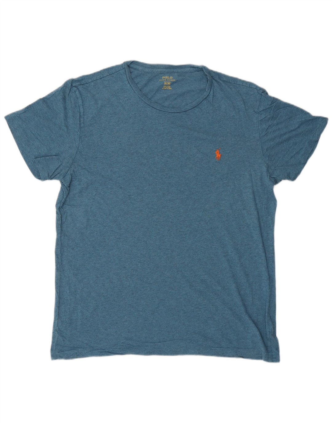 POLO RALPH LAUREN Herre T-Shirt Top Medium Blå Bomuld