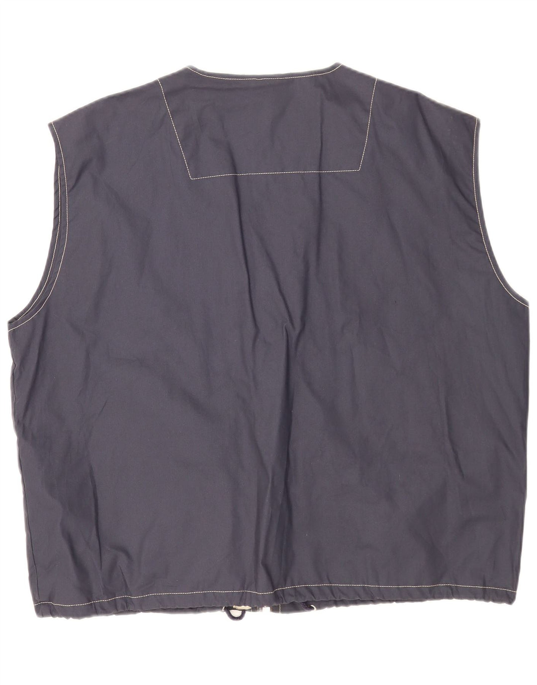 America Mens Utility Gilet IT 52 XL Navy Blue Cotton