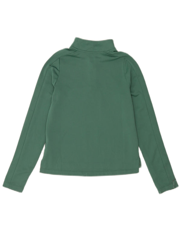 Nike Girls Dri Fit Pullover med lynlås-hals Træningsdragt Top 10-11 år Medium Grøn
