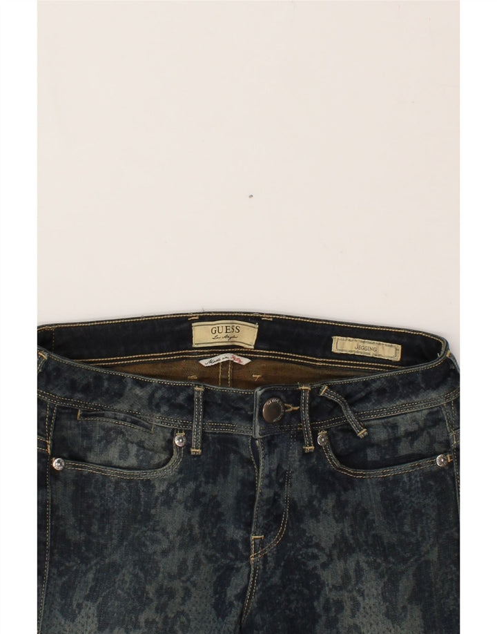 GUESS Womens Jegging Jeans W26 L33  Blue Paisley Vintage Guess and Second-Hand Guess from Messina Hembry 
