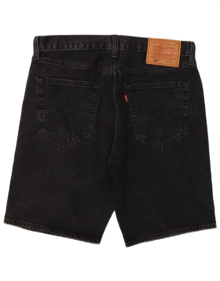 Levi's Herre 501 denimshorts W32 Mellem sort bomuld