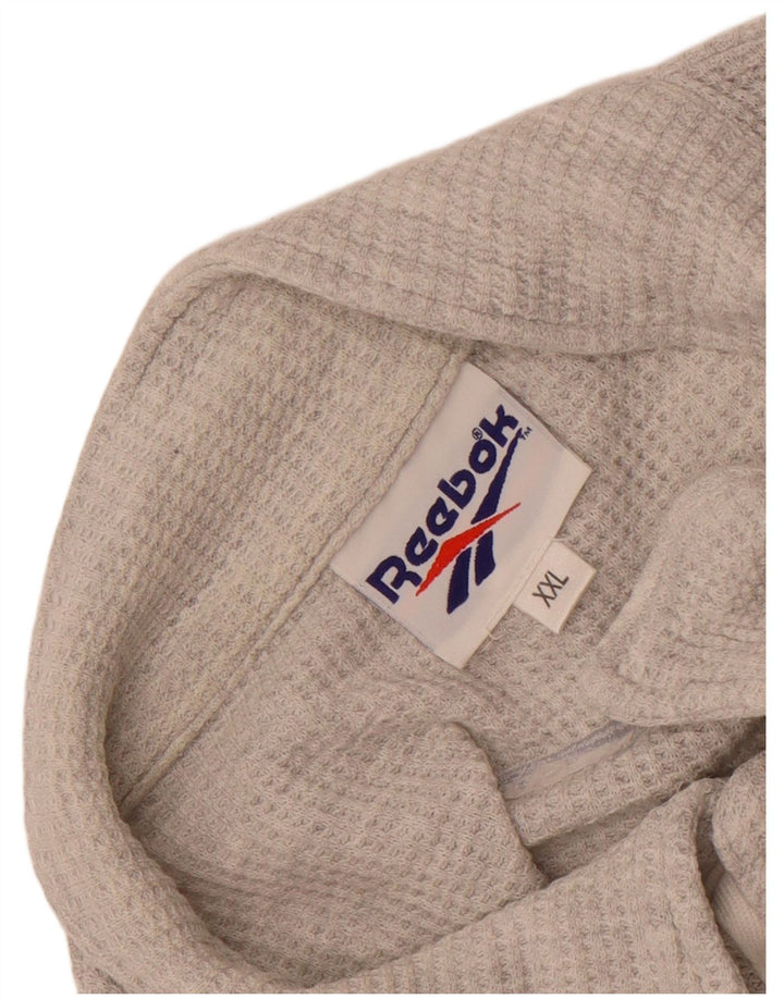 Reebok Polo Shirt til mænd 2XL Grå Flecked