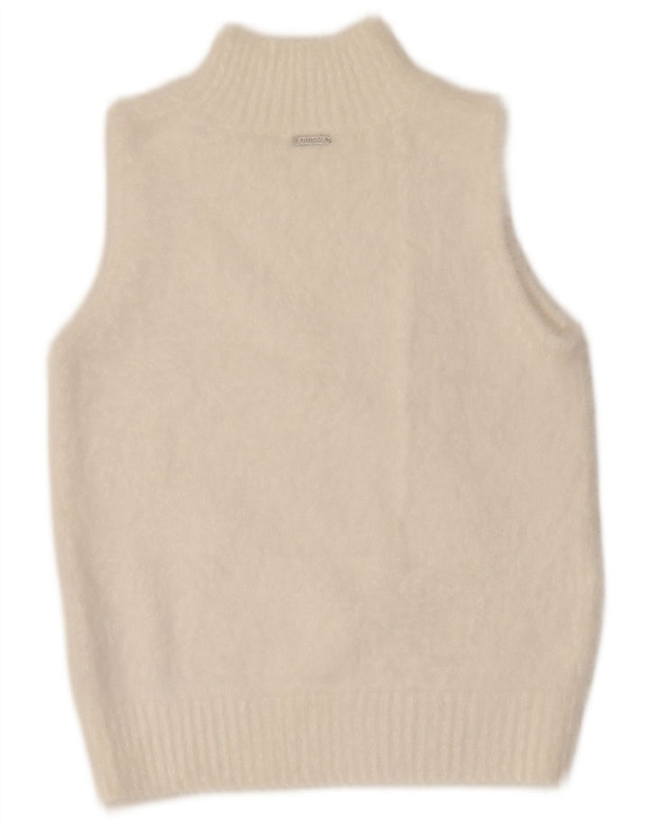 Guess Dame Vest Tank Top UK 12 Medium Hvid Polyamid
