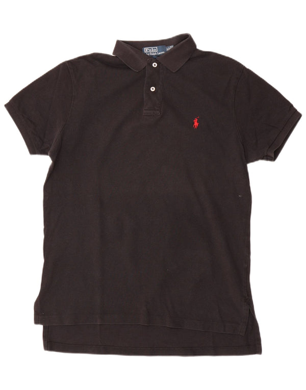 Polo Ralph Lauren Herre Custom Fit Polo Shirt Medium Sort Bomuld
