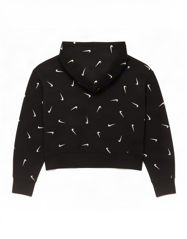Nike Girls Crop Graphic Standard Fit hættetrøjetrøje 13-14 år XL Sort