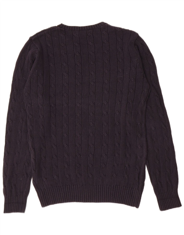 Marks & Spencer Herre Blue Harbor Crew Neck Jumper Sweater Small Navy Blue