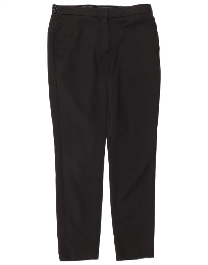 ZARA Womens Slim Chino Trousers Medium W28 L28 Black Cotton