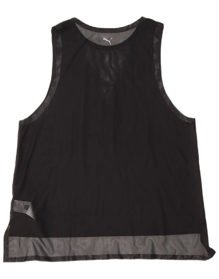 Puma Dame Grafisk Vest Top UK 18 XL Sort Polyester