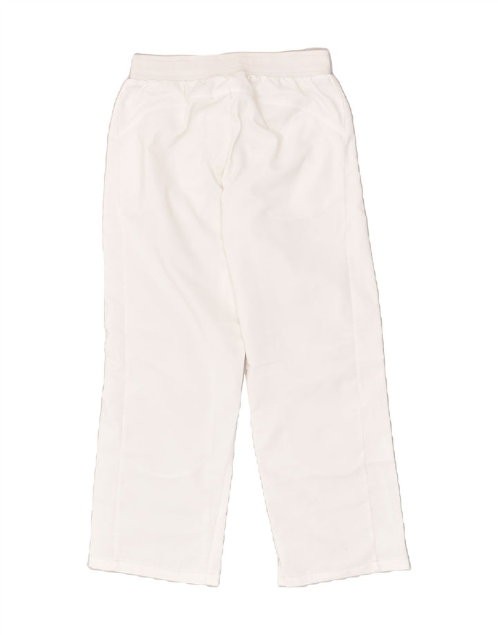PUMA Womens Tracksuit Trousers UK 12 Medium White | Vintage Puma | Thrift | Second-Hand Puma | Used Clothing | Messina Hembry 