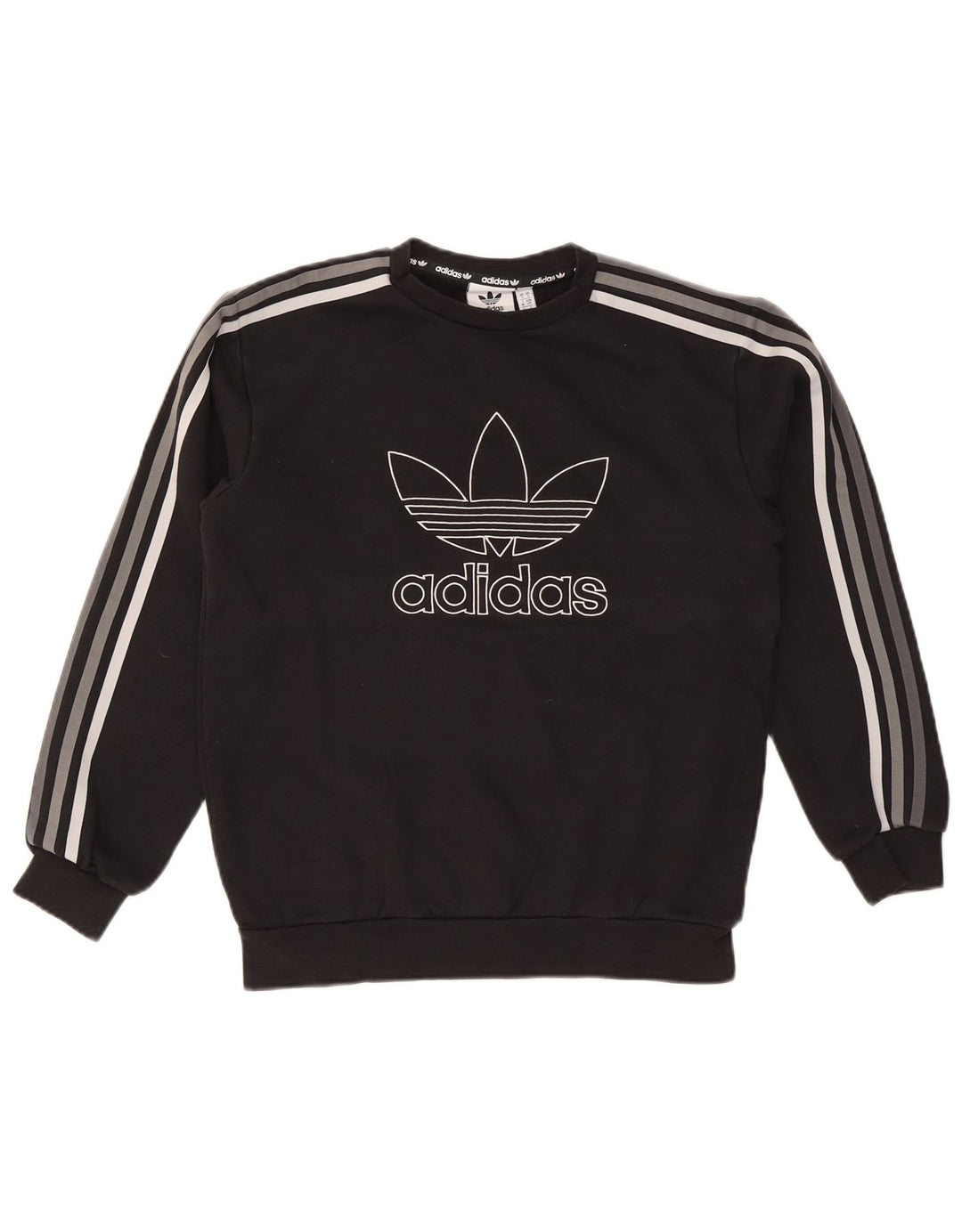 Adidas grafisk sweatshirt til mænd, lille sort bomuld