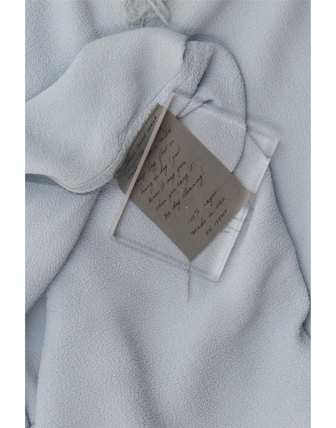 VINTAGE Kortærmede Maxikjole til kvinder UK 12 Medium Blue
