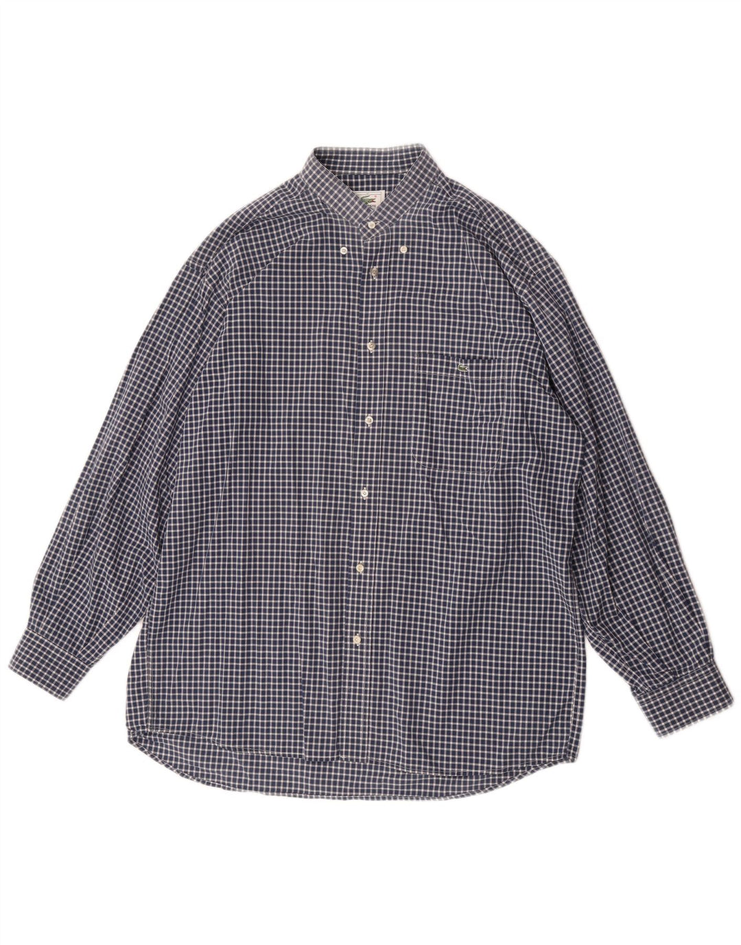 Lacoste Herreskjorte str. 41 Large Navy Blue Gingham