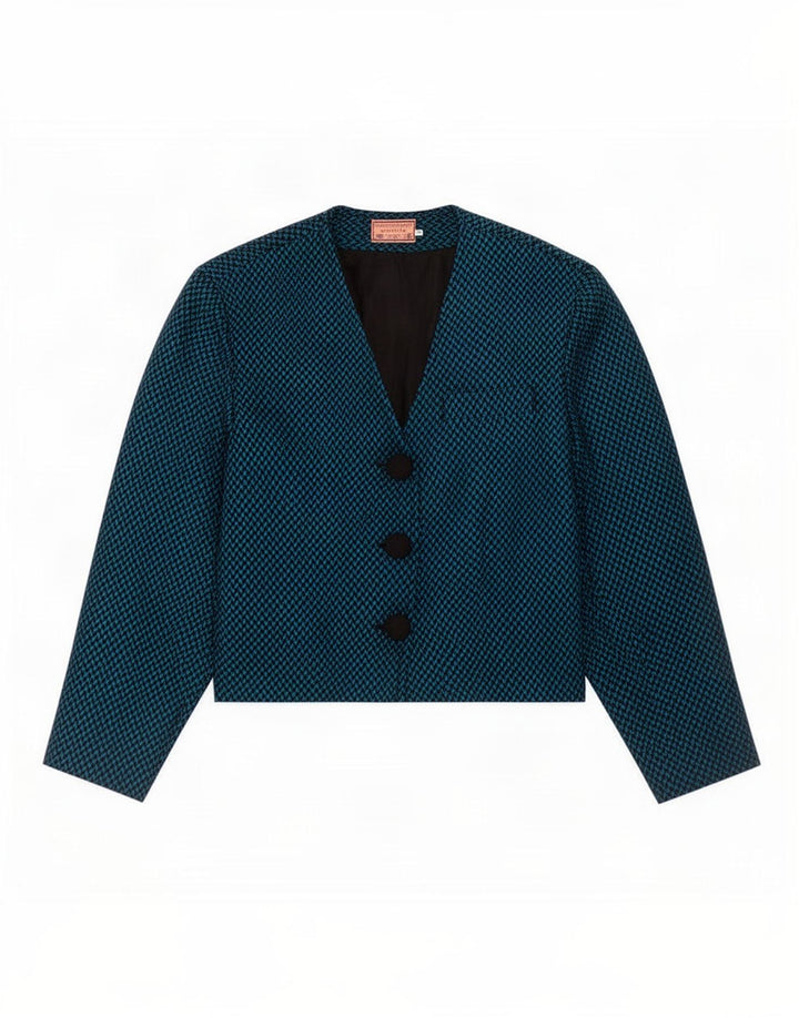 Maxi Librati Dame 3-knaps blazerjakke EU 40 Medium Blue Sildeben