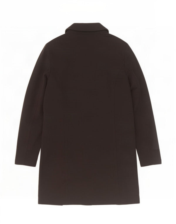 Nautica Dame Dobbeltradet Frakke UK 14 Medium Sort Bomuld