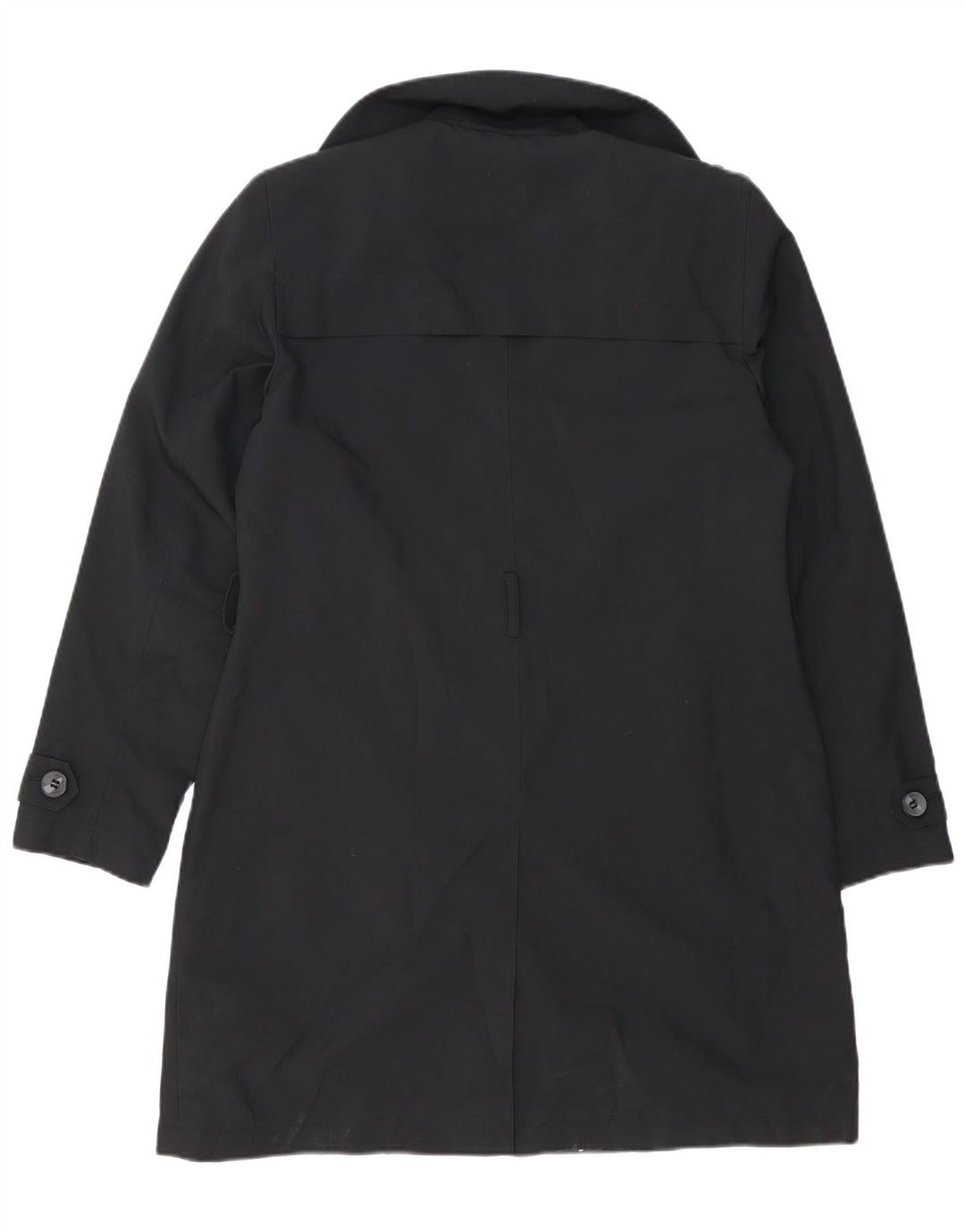 Marks & Spencer Trench Coat til kvinder UK 14 Stor sort polyester