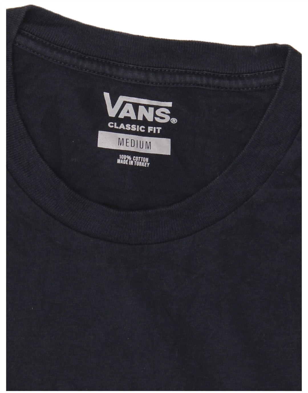 Vans Herre Classic Fit Grafisk T-Shirt Top Medium Navyblå Bomuld