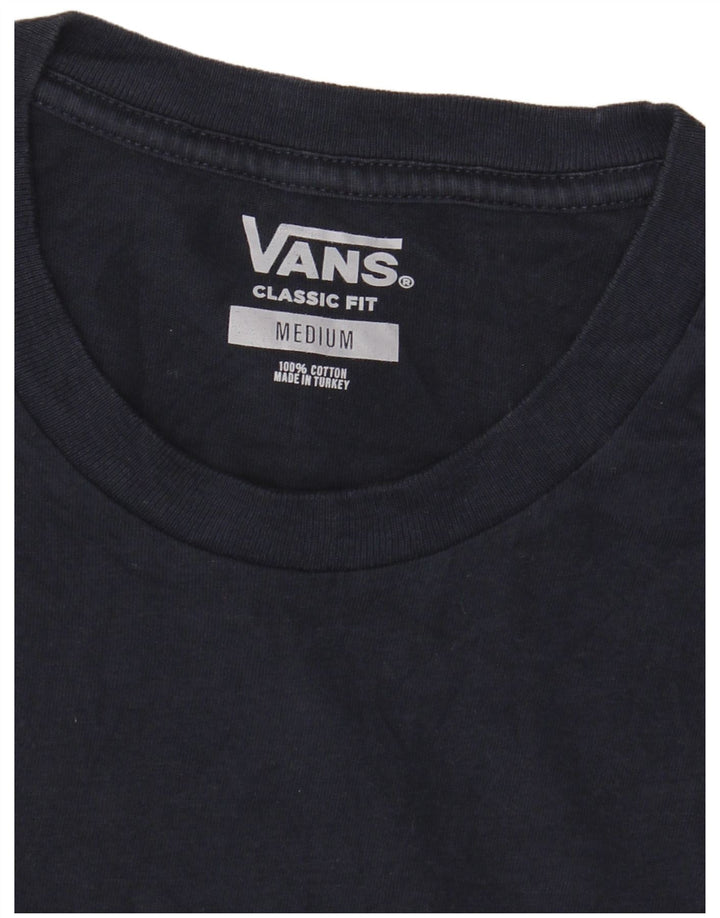 Vans Herre Classic Fit Grafisk T-Shirt Top Medium Navyblå Bomuld