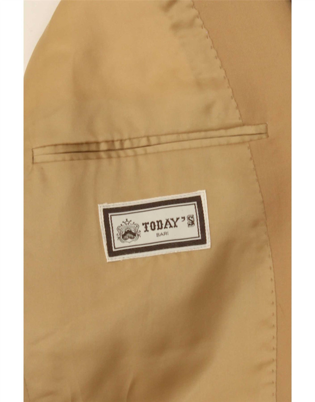 Vintage herredragt med 2 knapstykker UK 38 Medium W36 L29 Beige