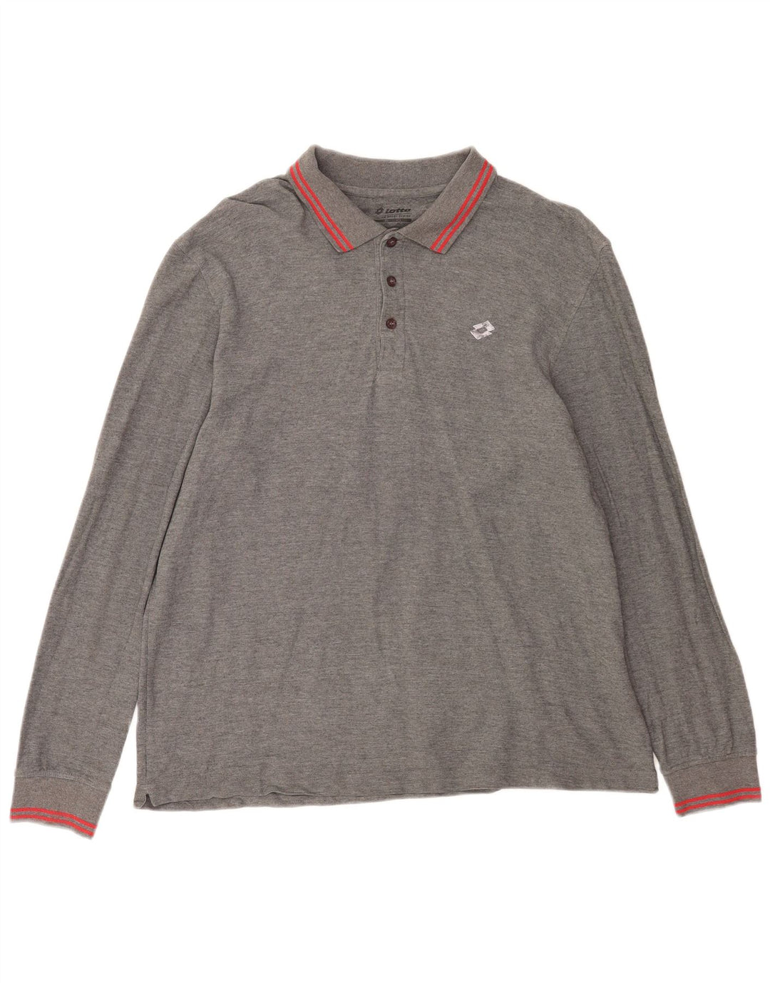 Lotto Langærmet Polo Shirt til mænd 2XL Grå