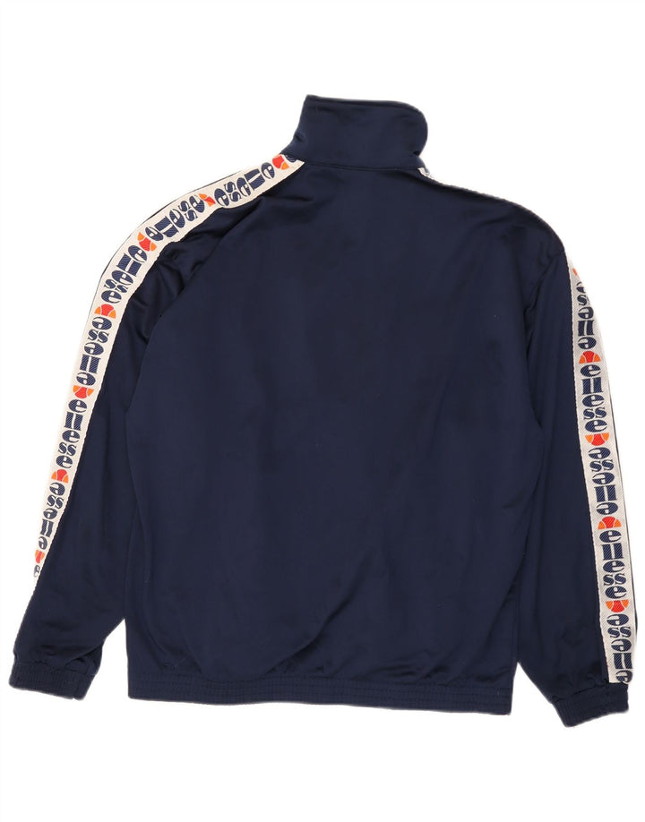 ELLESSE Herre grafisk træningsdragt Topjakke Stor marineblå polyester