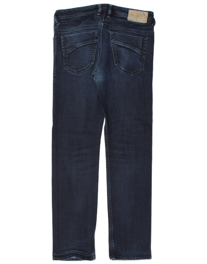 Diesel Herre Slim Jeans W32 L32 Marineblå Bomuld