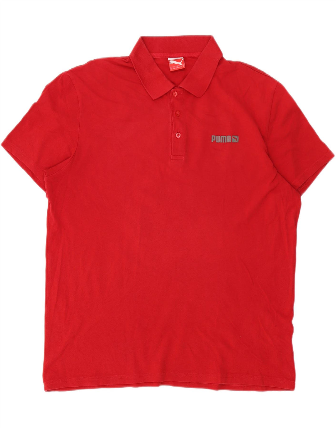 Puma herre poloshirt XL rød bomuld