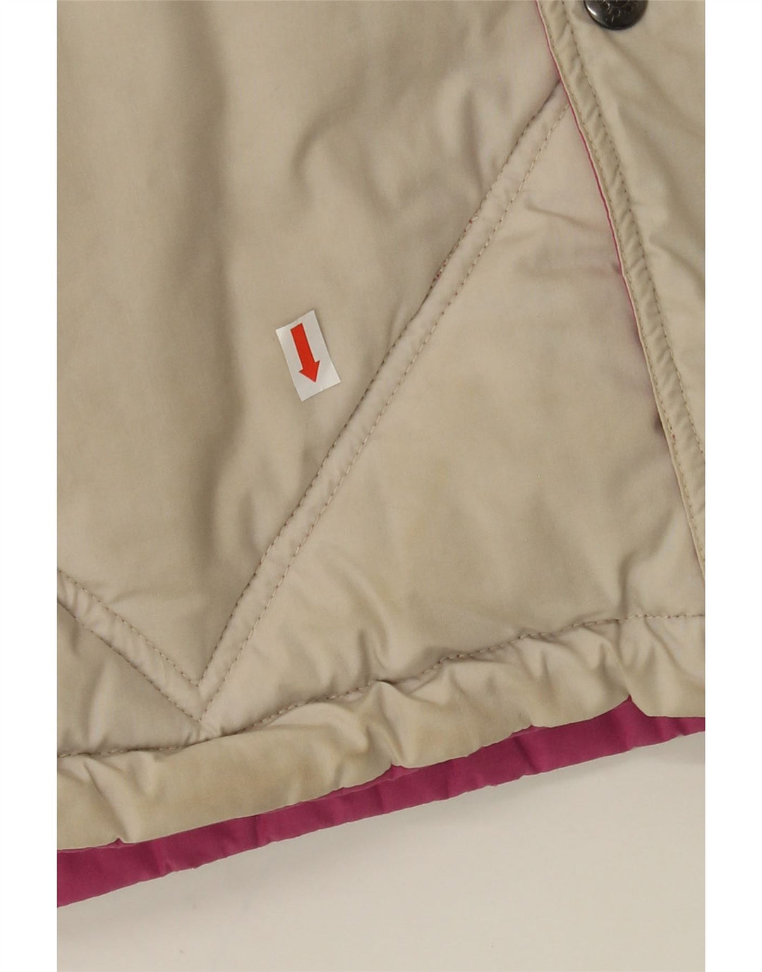 DIADORA Mens Hooded Padded Jacket UK 38 Medium Off White Colourblock Vintage Diadora and Second-Hand Diadora from Messina Hembry 