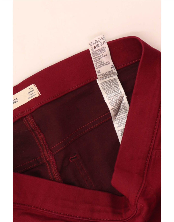 Marks & Spencer Dame Jegging Jeans UK 12 Medium W30 L26 Rød Bomuld